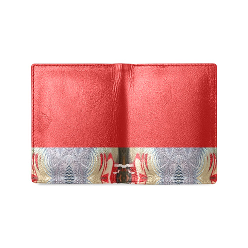 winter moods-Annabellerockz-wallet-red Men's Leather Wallet (Model 1612)