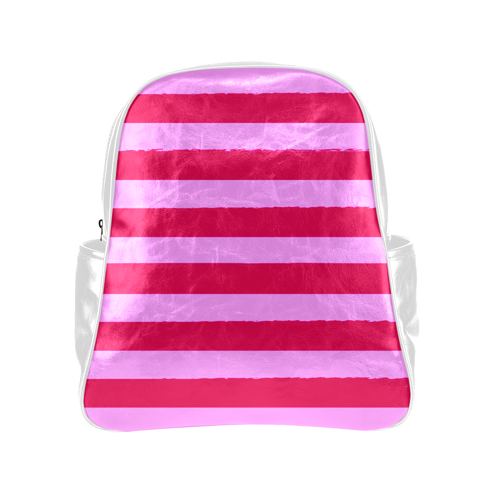 Pink, and red "Marshmallow" designers wild Bag Collection 2016. New arrival in our design  Multi-Pockets Backpack (Model 1636)
