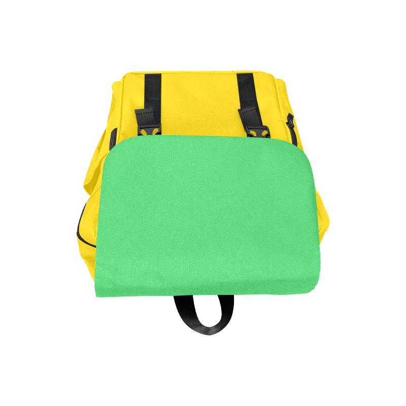 New! Designers school bag edition in Fresh tones. Yellow and Green "Citrus" edition. New a Casual Shoulders Backpack (Model 1623)