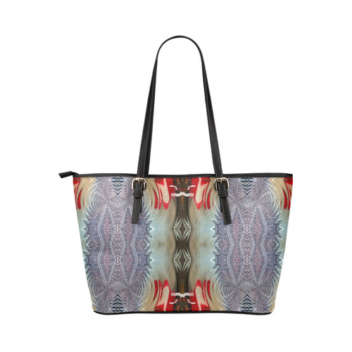 winter moods-Annabellerockz-tote Leather Tote Bag/Large (Model 1651)