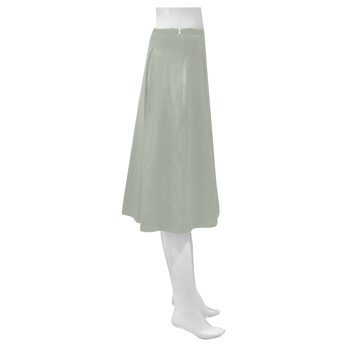 Desert Sage Mnemosyne Women's Crepe Skirt (Model D16)