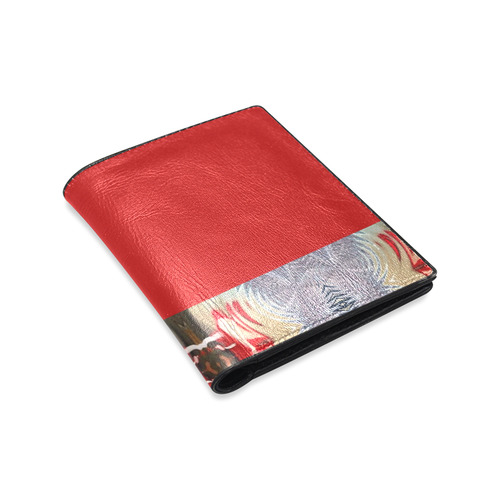 winter moods-Annabellerockz-wallet-red Men's Leather Wallet (Model 1612)