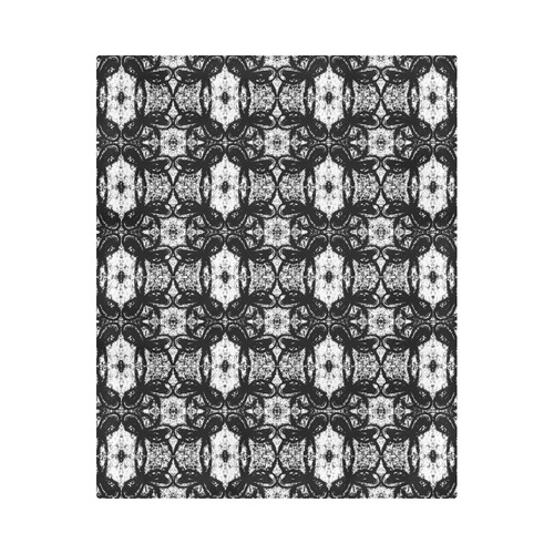 Black White Dragonflies Summer Pattern Duvet Cover 86"x70" ( All-over-print)