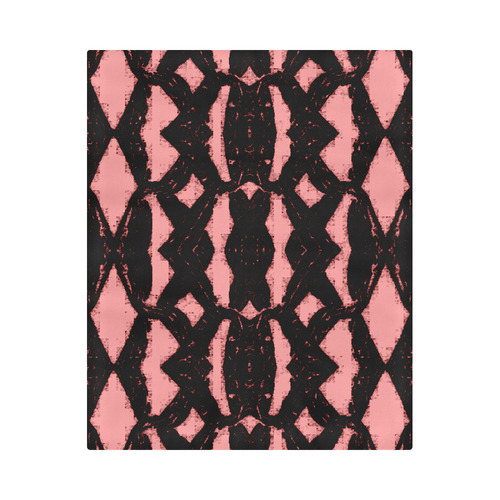 Rose Black  Oriental Pattern Duvet Cover 86"x70" ( All-over-print)