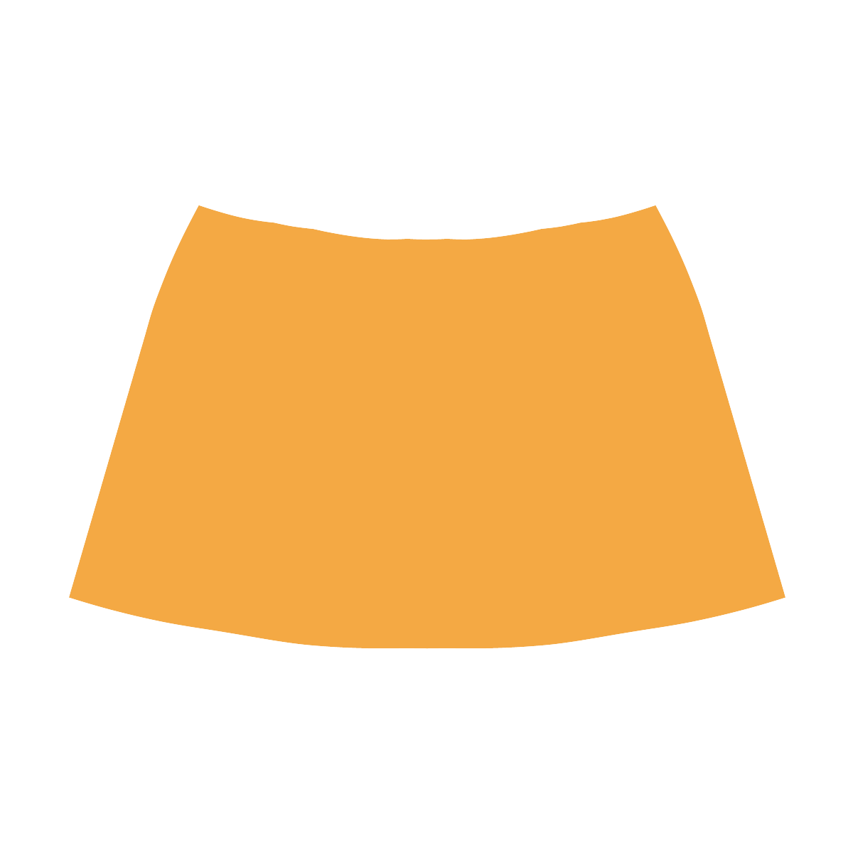 Radiant Yellow Mnemosyne Women's Crepe Skirt (Model D16)