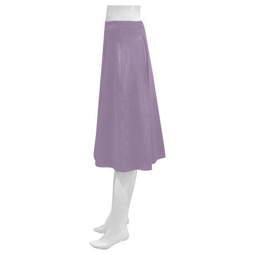 Orchid Mist Mnemosyne Women's Crepe Skirt (Model D16)