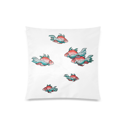 only fish Custom Zippered Pillow Case 20"x20"(One Side)