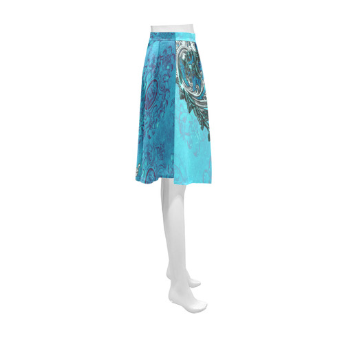 Vintage design with lion Athena Women's Short Skirt (Model D15)