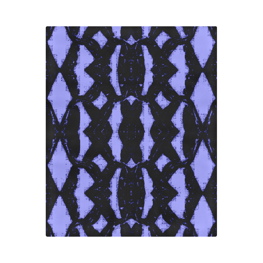 Purple Black  Oriental Pattern Duvet Cover 86"x70" ( All-over-print)
