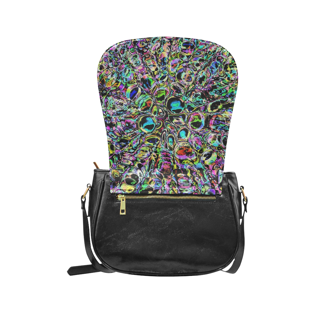 Psychedelic Explosion Classic Saddle Bag/Small (Model 1648)