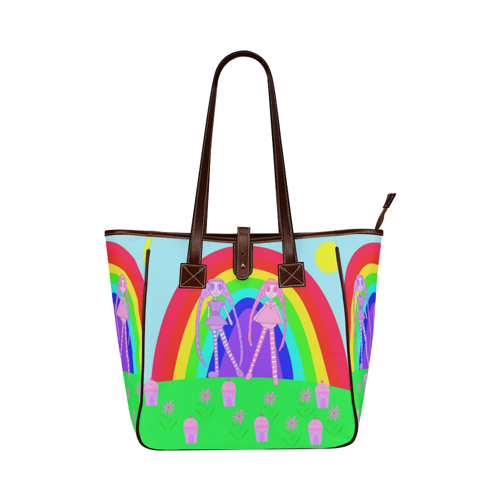 lollidollypoprainbowlandbag Classic Tote Bag (Model 1644)