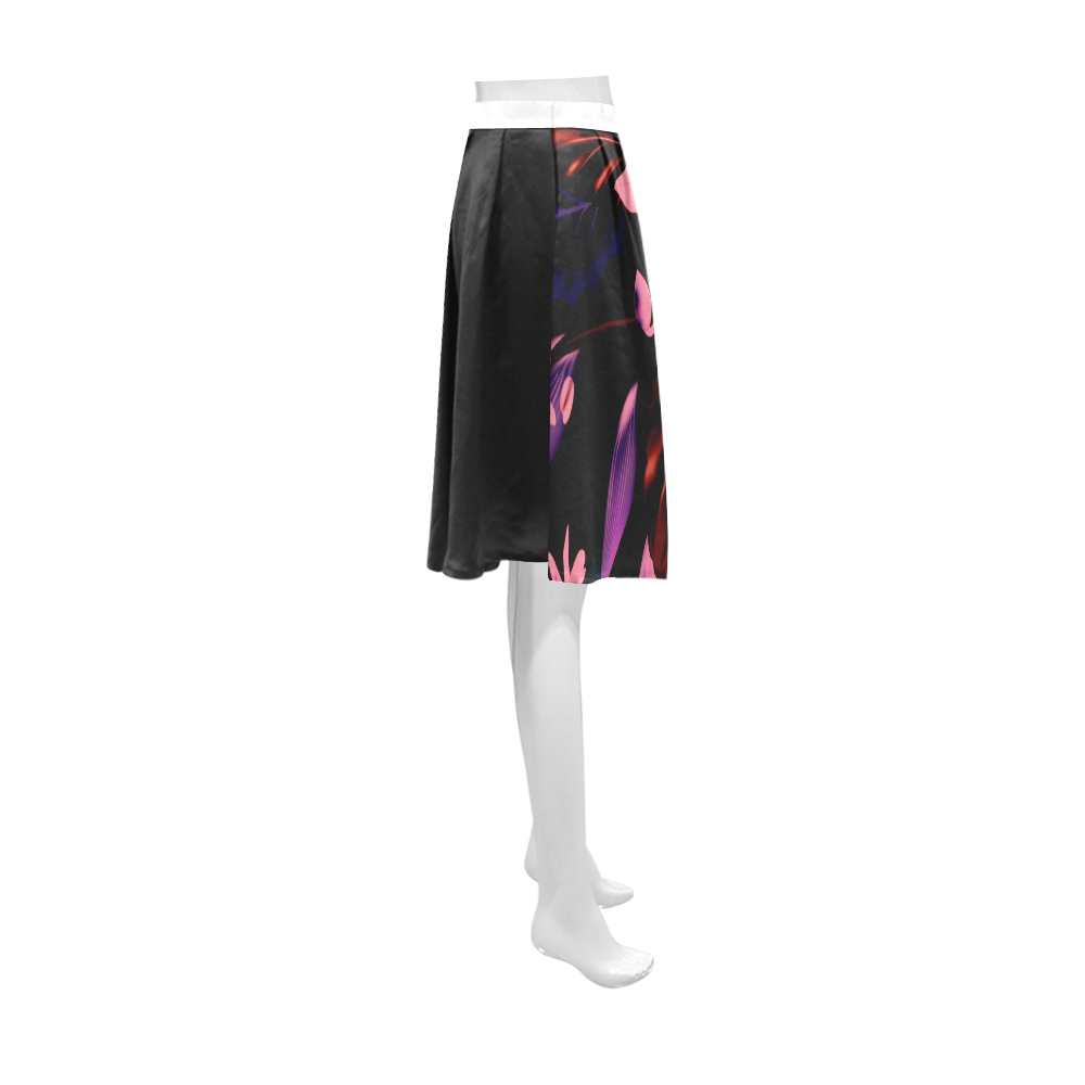 Halloween designers skirt with hand-drawn Original floral Art. New designers fashion for 2016 availa Athena Women's Short Skirt (Model D15)