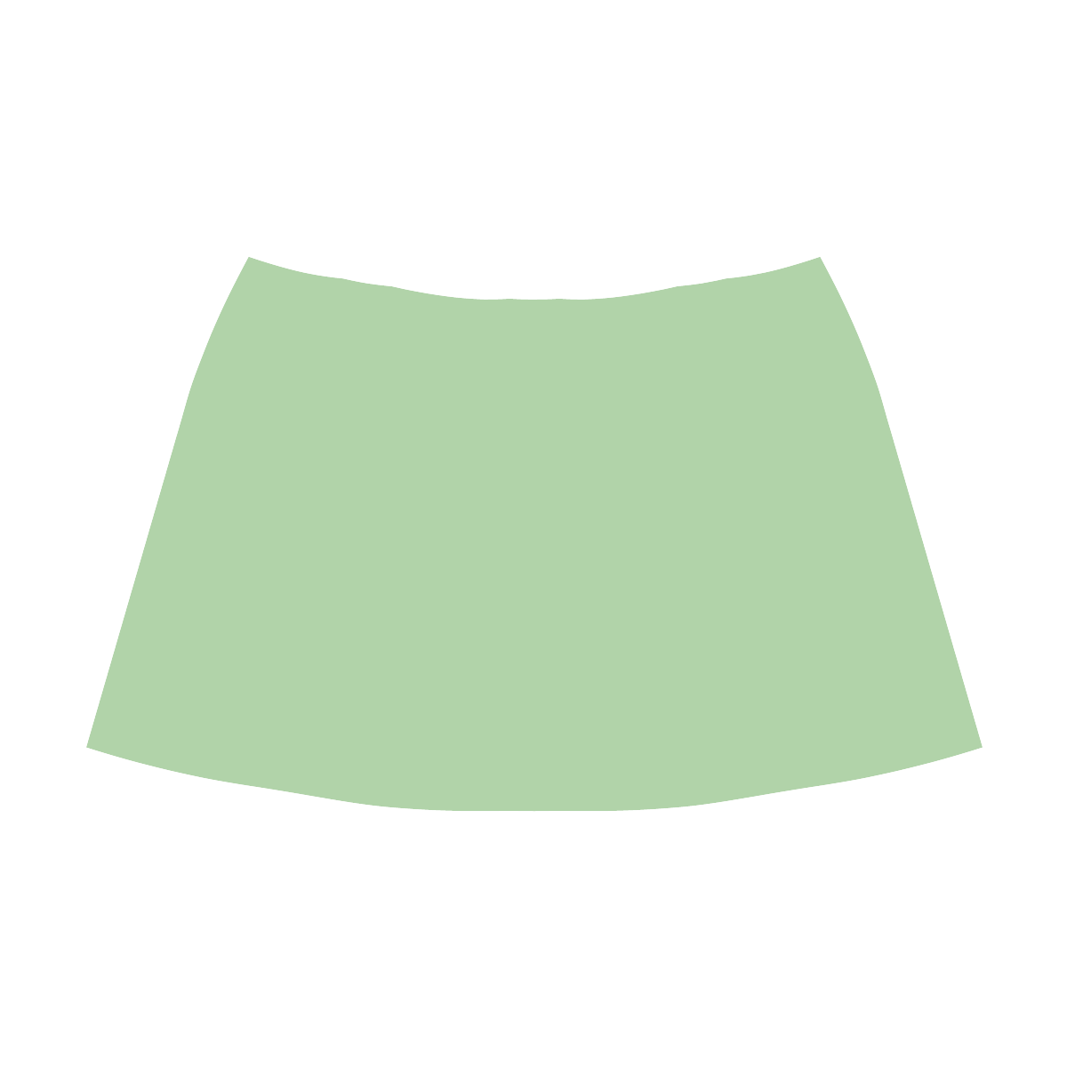 Pistachio Mnemosyne Women's Crepe Skirt (Model D16)