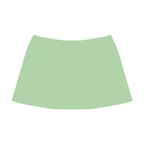 Pistachio Mnemosyne Women's Crepe Skirt (Model D16)