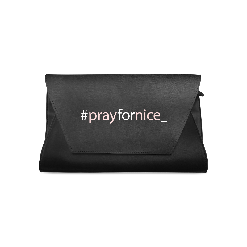 New! Special designers bags editon with message for Nice. Designers collection 2016. Vintage Black. Clutch Bag (Model 1630)