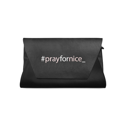New! Special designers bags editon with message for Nice. Designers collection 2016. Vintage Black. Clutch Bag (Model 1630)