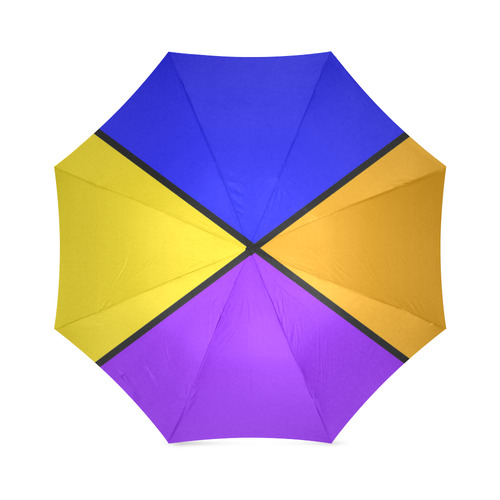 diagonals blue tetrad Foldable Umbrella (Model U01)