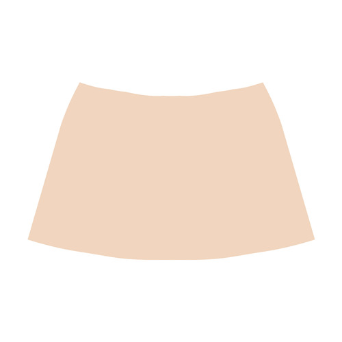 Tender Peach Mnemosyne Women's Crepe Skirt (Model D16)