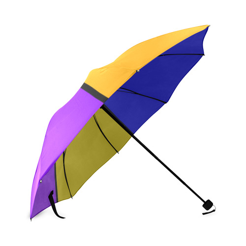 diagonals blue tetrad Foldable Umbrella (Model U01)