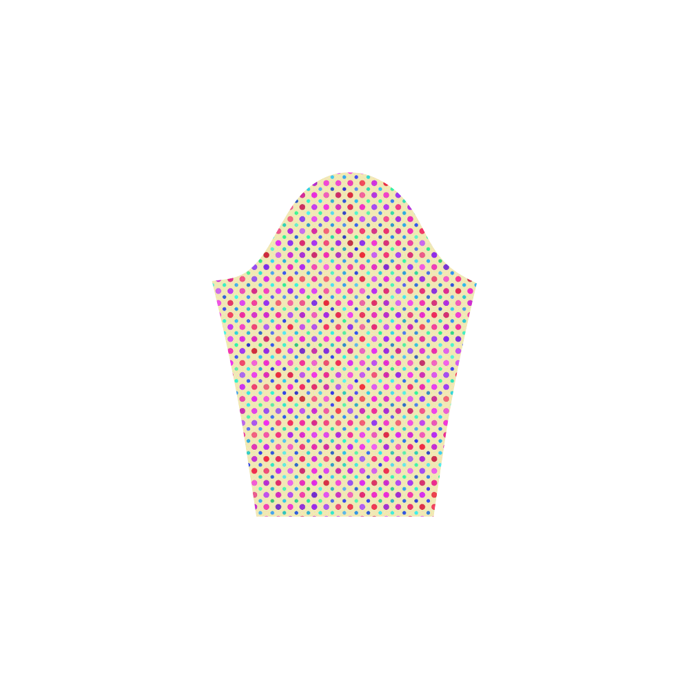 mixed dots 2 3/4 Sleeve Sundress (D23)