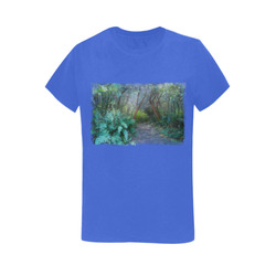 Bush, original watercolor painting Women's T-Shirt in USA Size (Two Sides Printing)