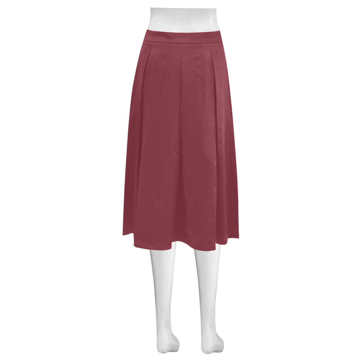 Biking Red Mnemosyne Women's Crepe Skirt (Model D16)