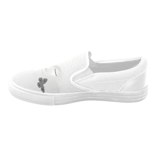 A Beautiful Sorow Slip-on Canvas Shoes for Men/Large Size (Model 019)