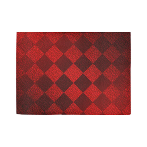 Christmas Red Square Area Rug7'x5'