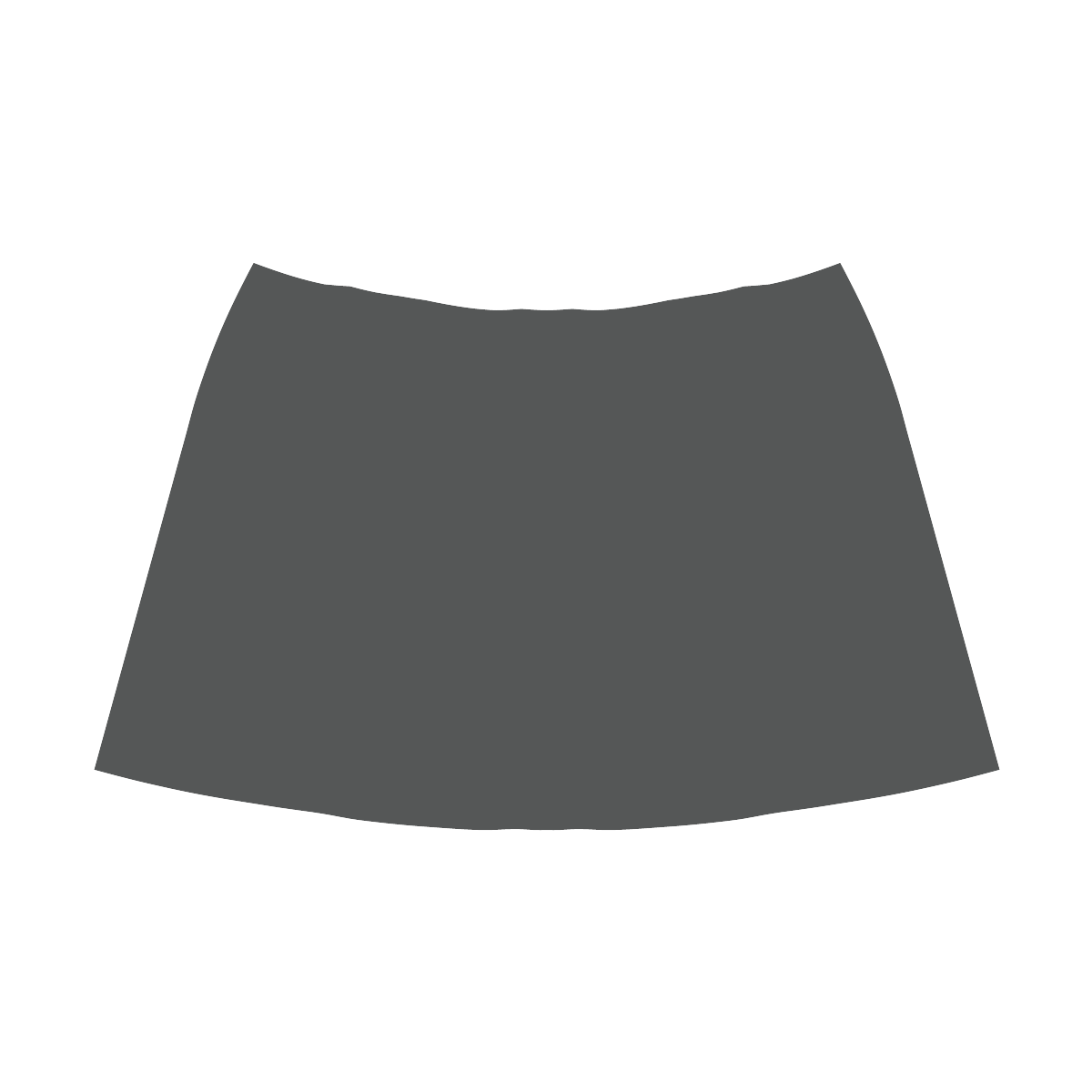 Pirate Black Mnemosyne Women's Crepe Skirt (Model D16)