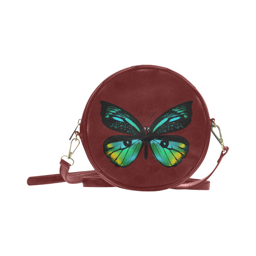 New! Vintage rounded bag with butterfly. New designers fashion edition 2016 is in our shop. Round Sling Bag (Model 1647)