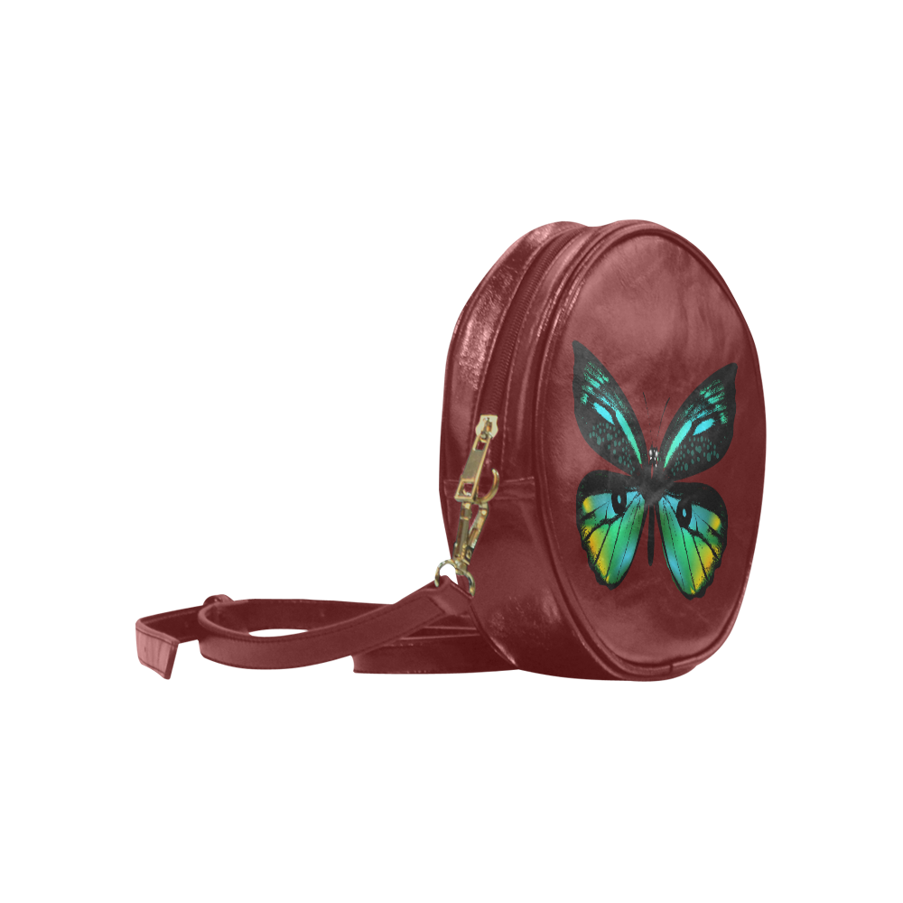 New! Vintage rounded bag with butterfly. New designers fashion edition 2016 is in our shop. Round Sling Bag (Model 1647)