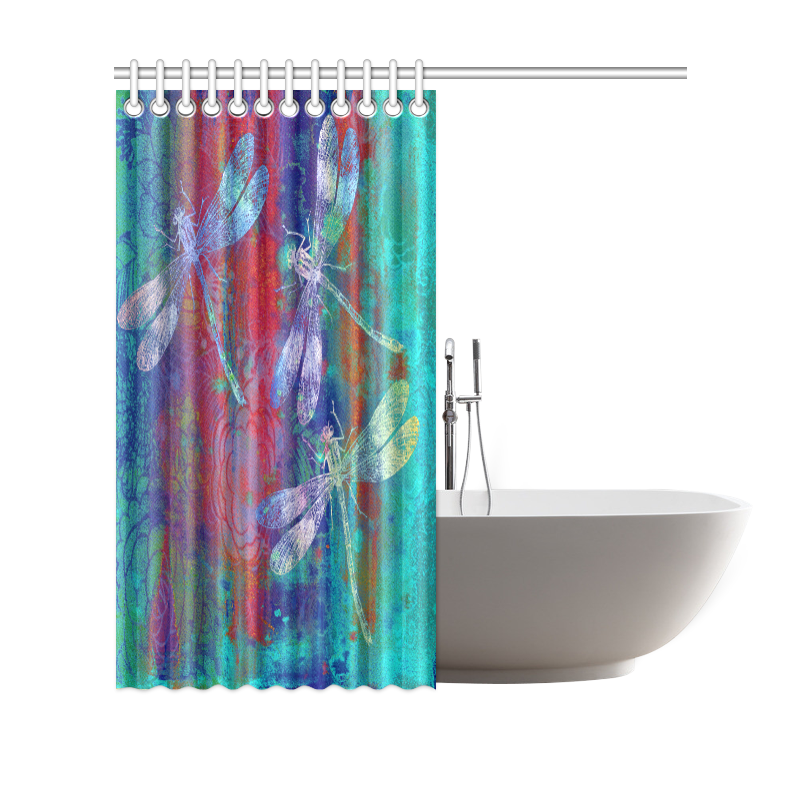 A Dragonflies QP A Shower Curtain 69"x70"