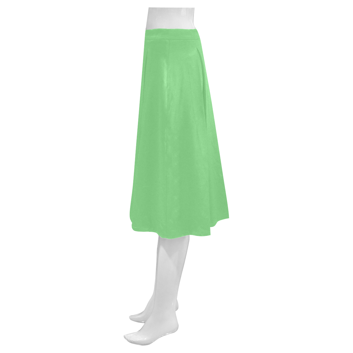 Summer Green Mnemosyne Women's Crepe Skirt (Model D16)