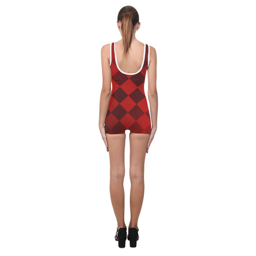 Christmas Red Square Classic One Piece Swimwear (Model S03)