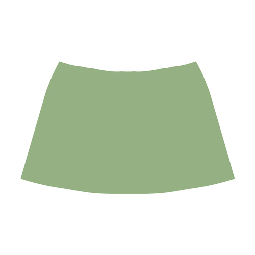 Green Tea Mnemosyne Women's Crepe Skirt (Model D16)