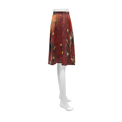 Wonderful floral design, vintage Athena Women's Short Skirt (Model D15)