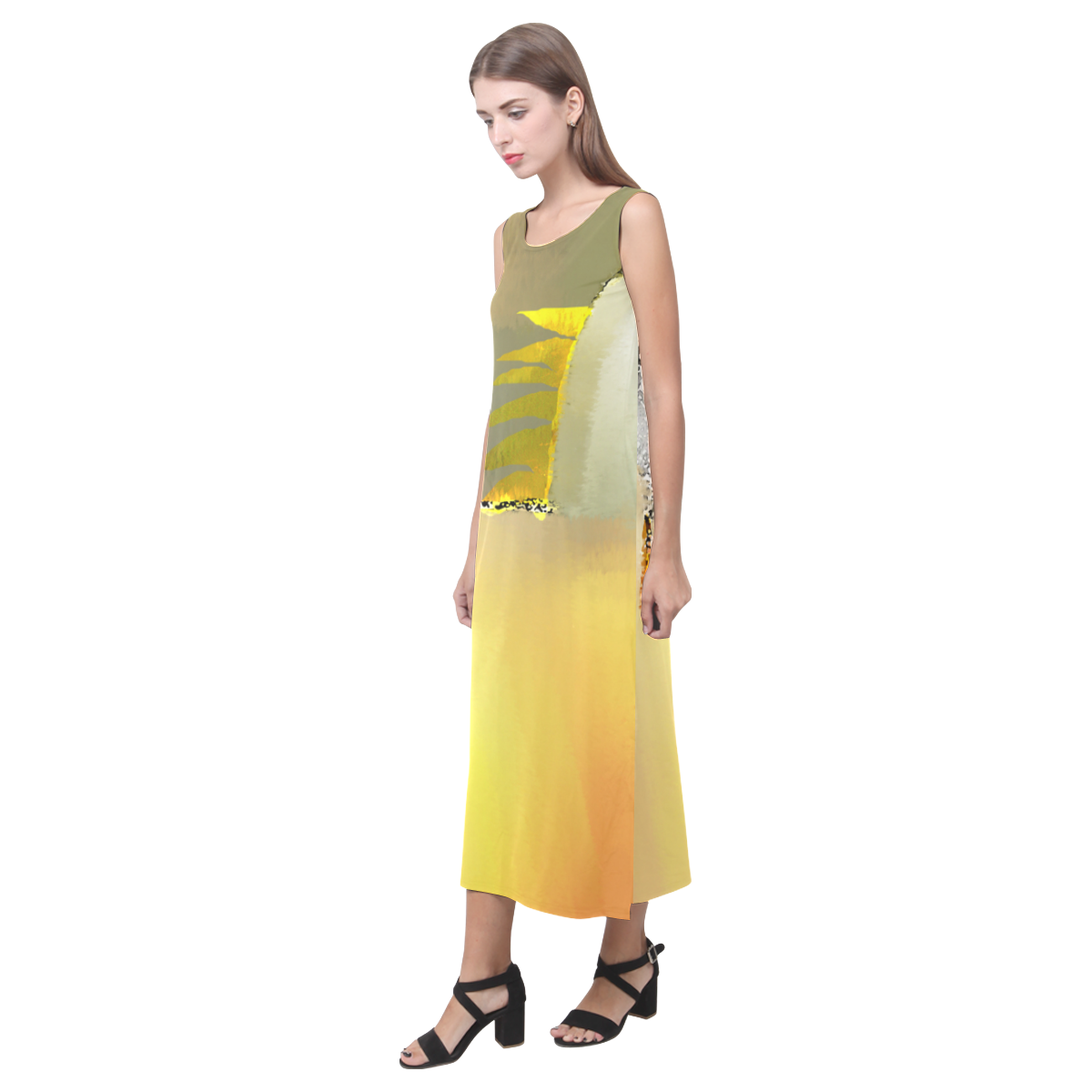 n Phaedra Sleeveless Open Fork Long Dress (Model D08)