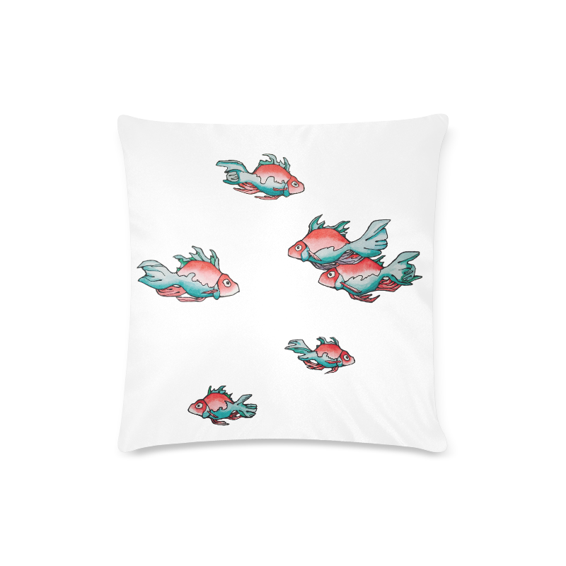 only fish Custom Zippered Pillow Case 16"x16" (one side)
