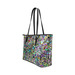 Psychedelic Explosion Leather Tote Bag/Small (Model 1651) | ID: D952794