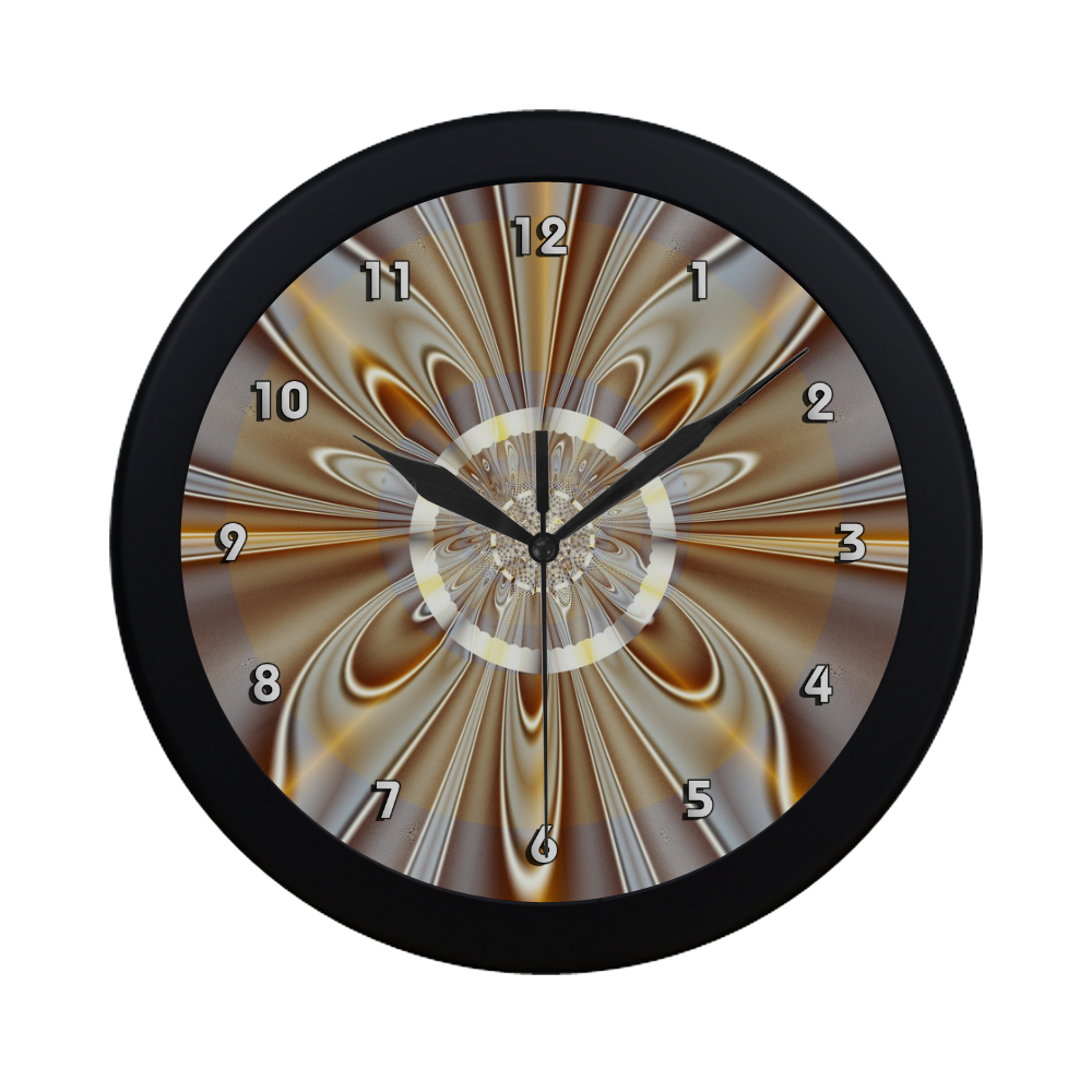 Gossamer Fine Fractal Art Circular Plastic Wall clock