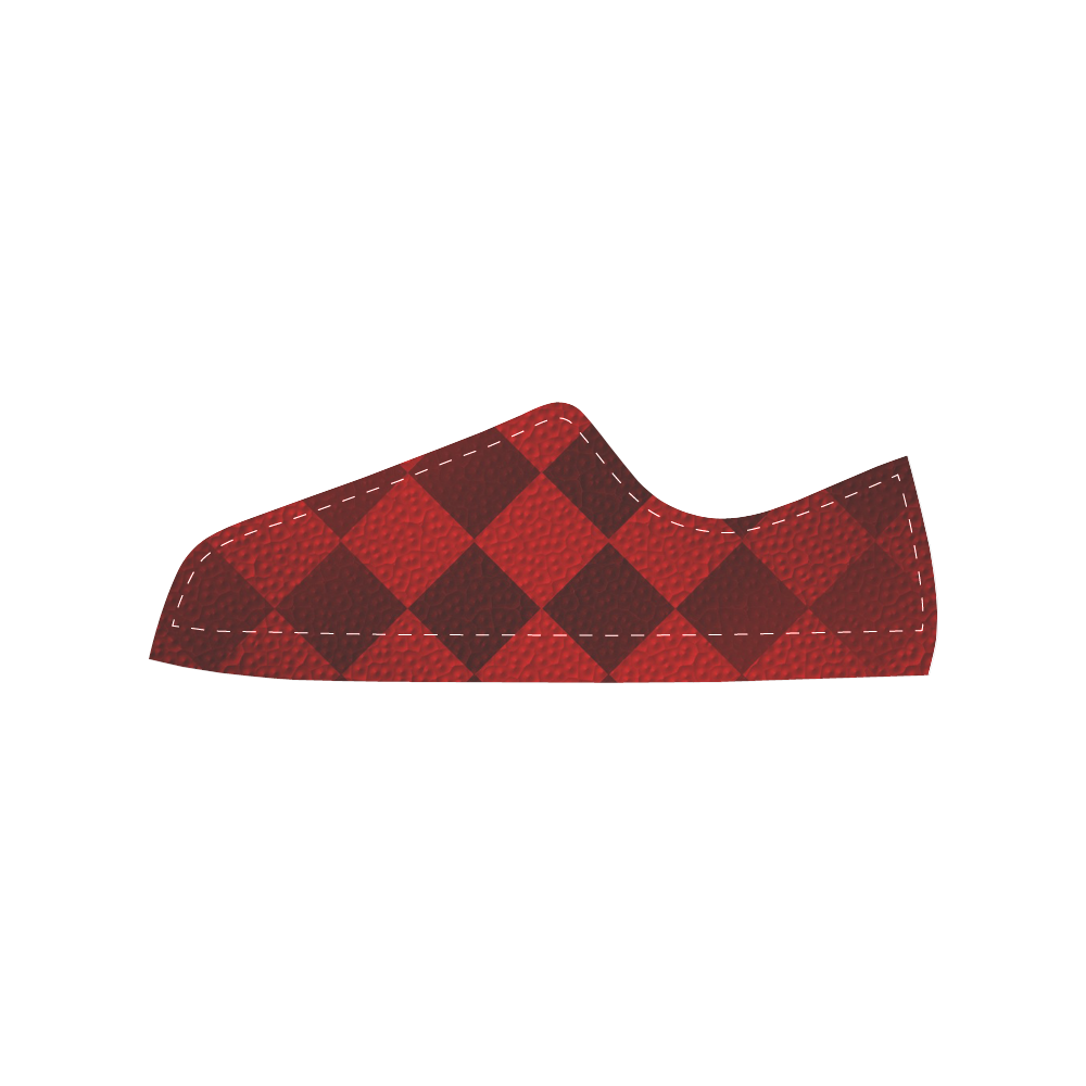 Christmas Red Square Women's Classic Canvas Shoes (Model 018)