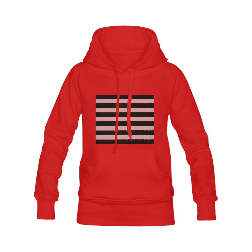 New! Red designers Hoodie for Man with black vintage stripes. Edition 2016 available in our Shop! Men's Classic Hoodies (Model H10)