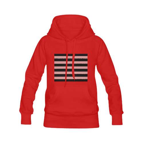 New! Red designers Hoodie for Man with black vintage stripes. Edition 2016 available in our Shop! Men's Classic Hoodies (Model H10)