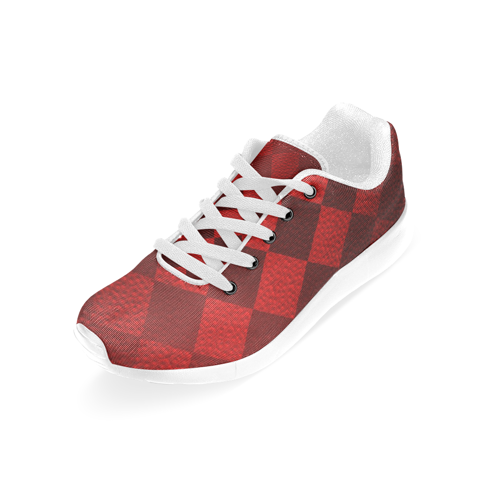 Christmas Red Square Women’s Running Shoes (Model 020)