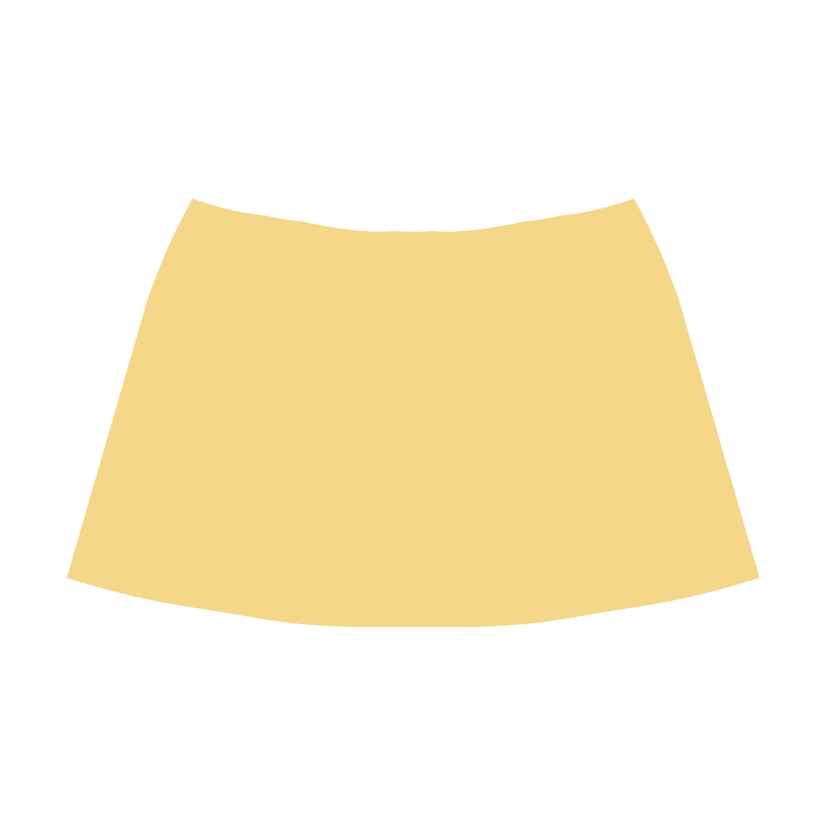 Lemon Drop Mnemosyne Women's Crepe Skirt (Model D16)