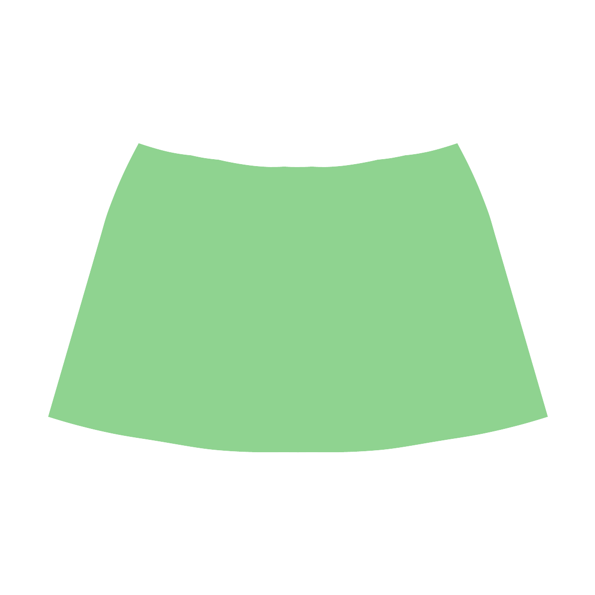 Summer Green Mnemosyne Women's Crepe Skirt (Model D16)