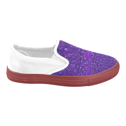We let this series unique. One shoe is different from another. Purple and monochrome color combinati Slip-on Canvas Shoes for Men/Large Size (Model 019)