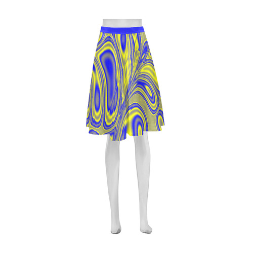 Paisley Party Fractal Abstract Athena Women's Short Skirt (Model D15)