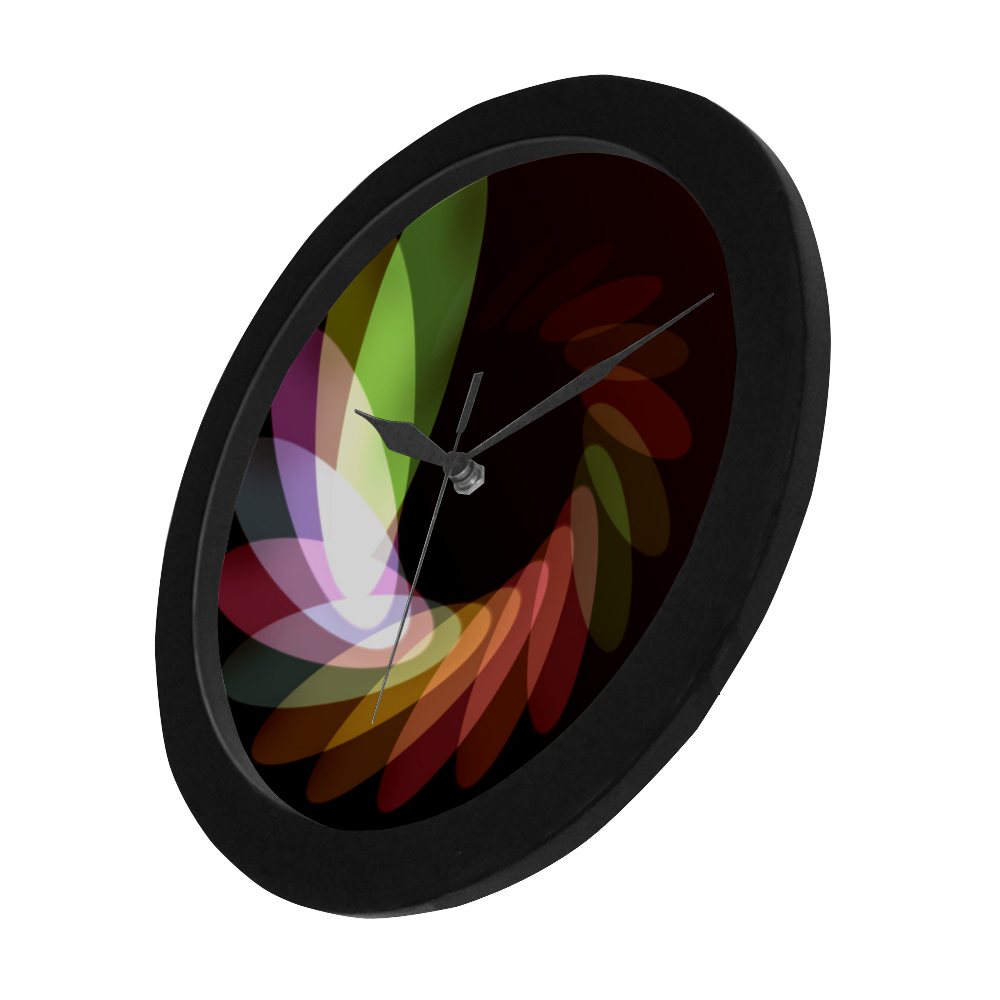 Eliptical Motion Circular Plastic Wall clock