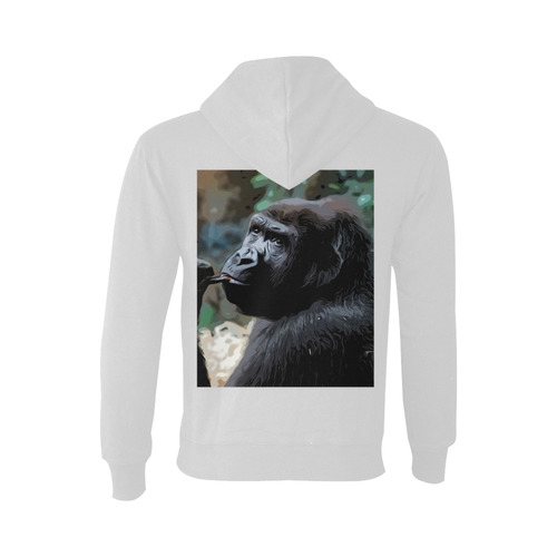 animal art studio 16516 Gorilla Oceanus Hoodie Sweatshirt (NEW) (Model H03)